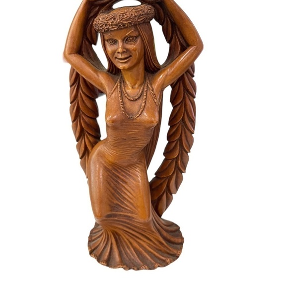 Coco Joe’s vintage souvenir hula dancer, Tiki, Hapwood, 10 inches tall. - Picture 2 of 4